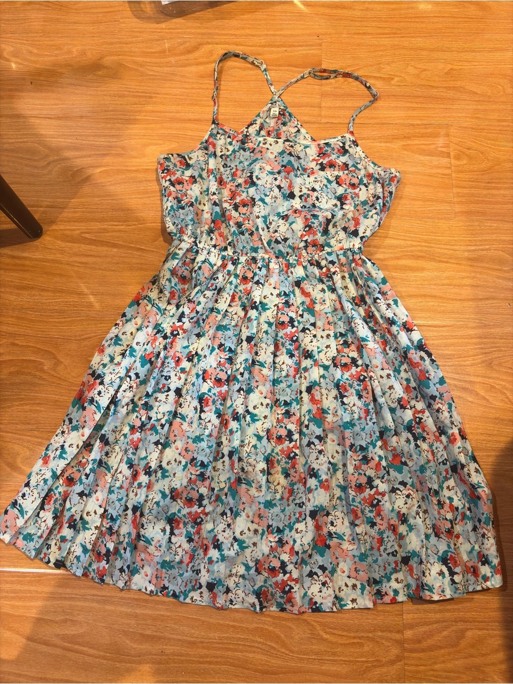 Never Used I Love H81 Floral Spaghetti Strap Pleated Sundress Size S⁠